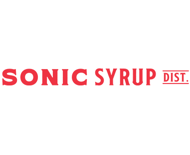 This is the logo for Sonic Syrup Distribution